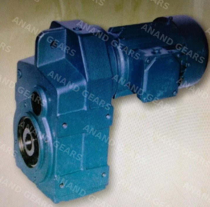 Blue helical geared motor