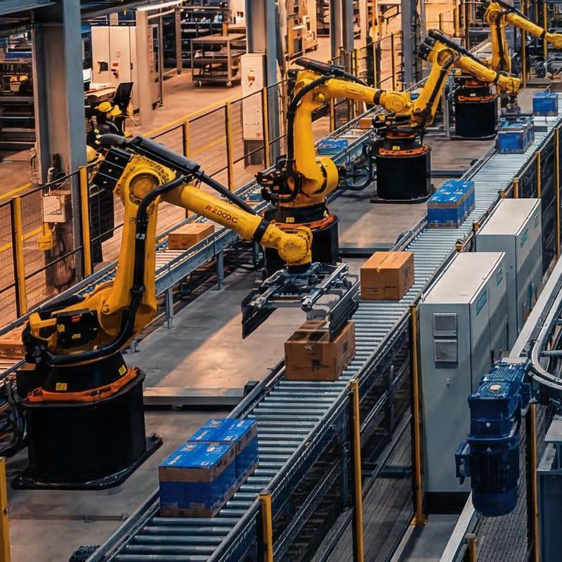 Robotic packaging and palletizing cell