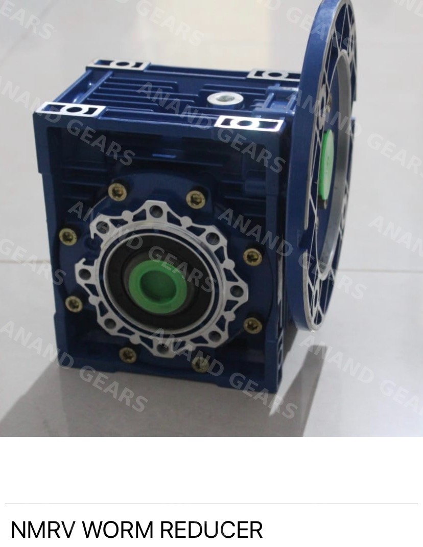 Blue NMRV worm reducer aluminium body