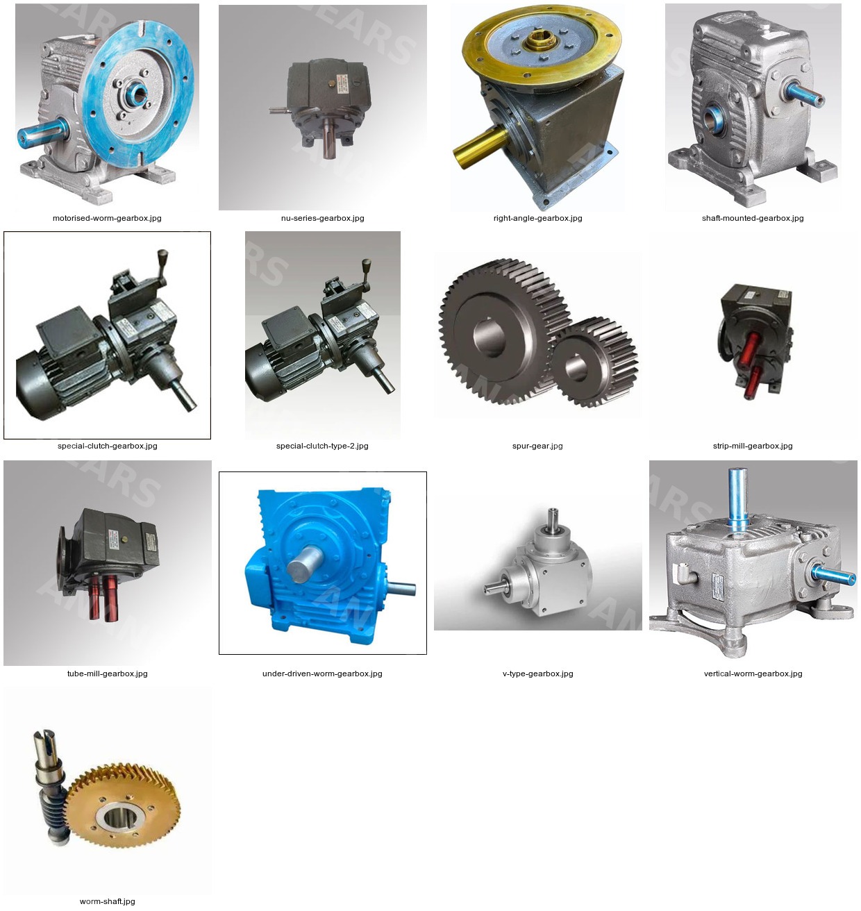 Polished copper and MS worm wheels